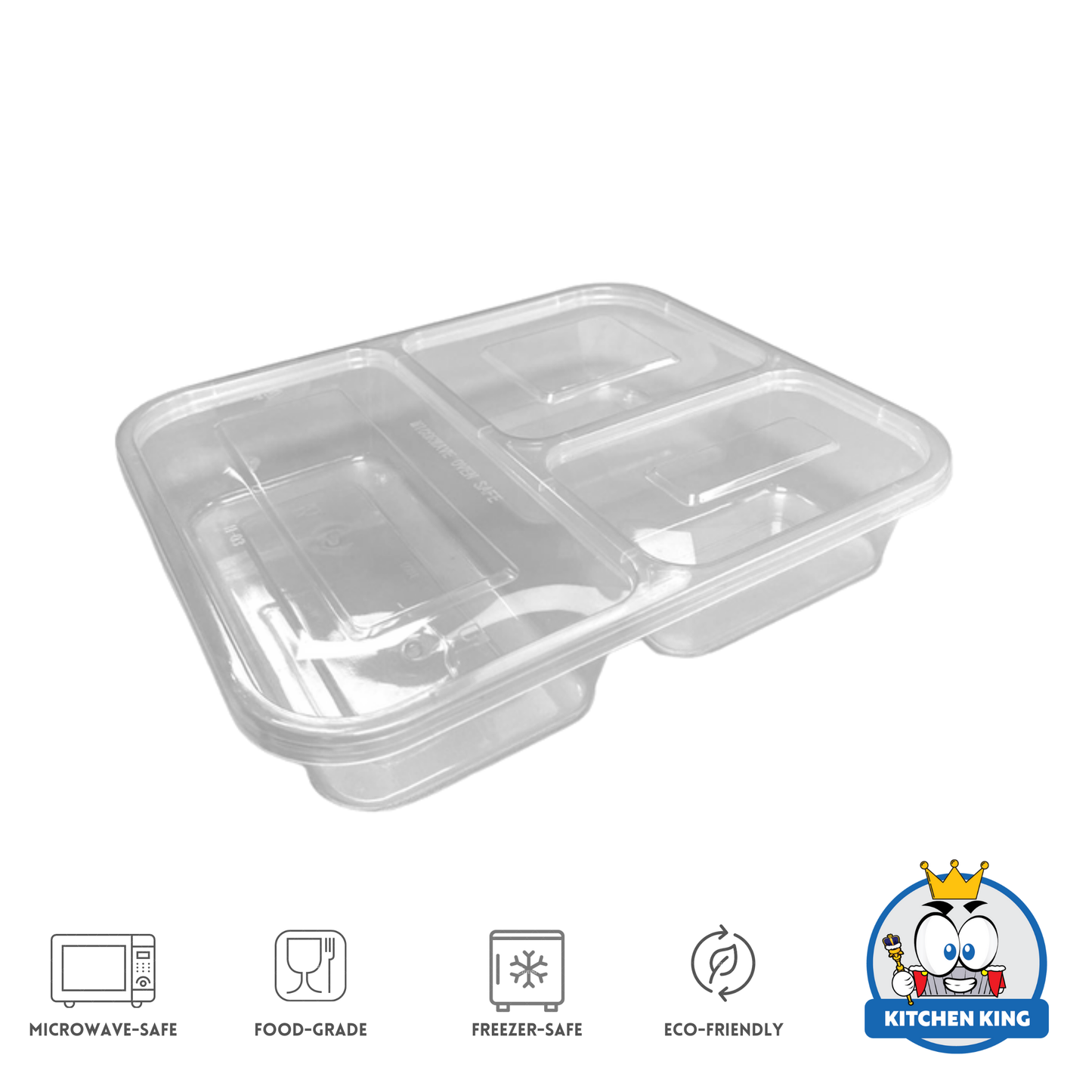 Microwavable Bento Box Plastic Food Container 2D 3D 4D (By 10's)