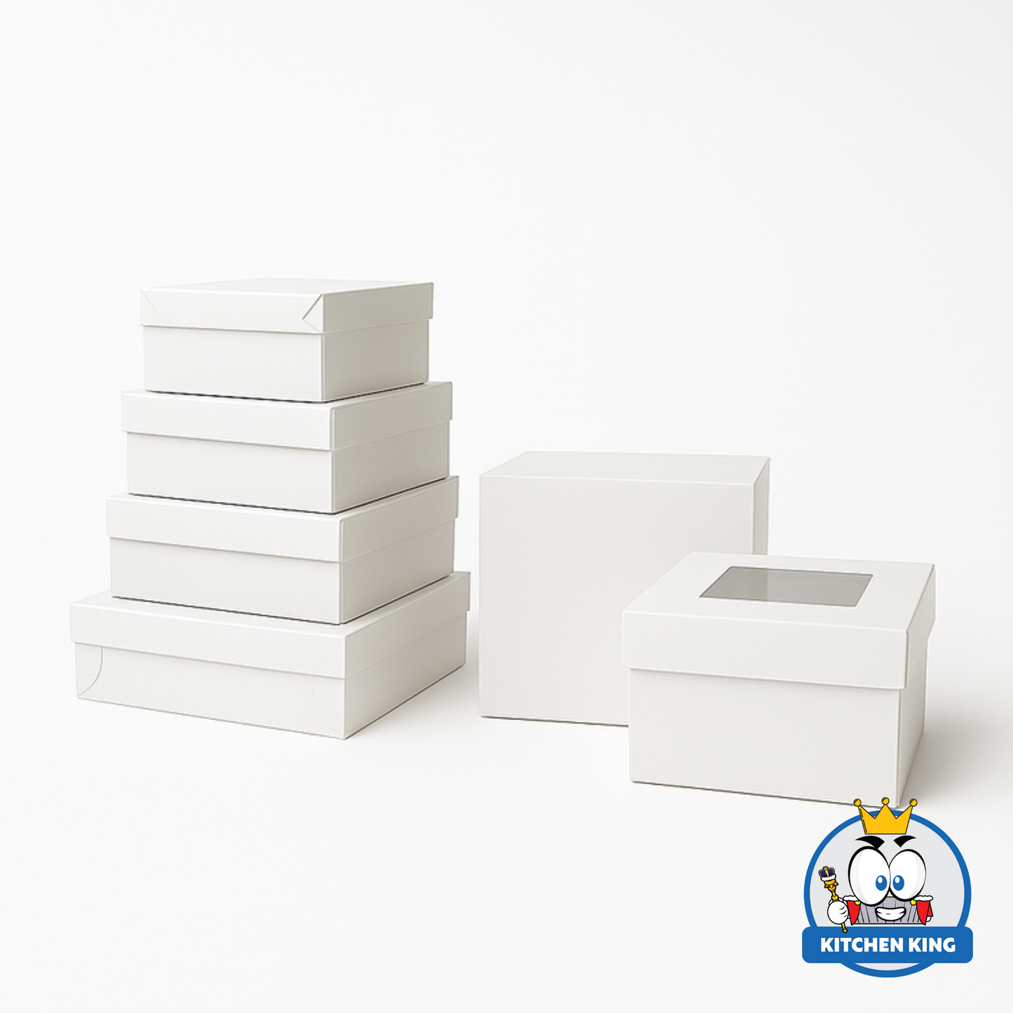 Cake Box Plain - With Window or No Window (By 10's)