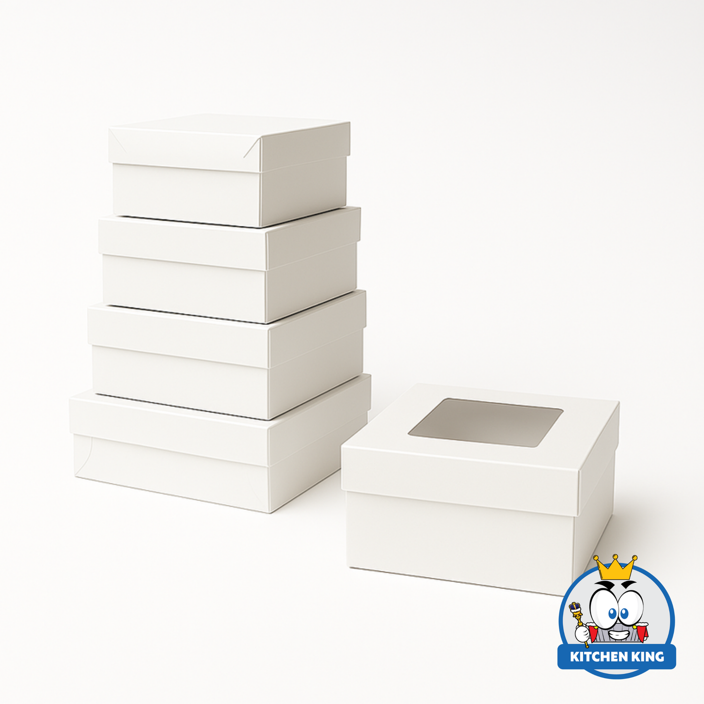 Cake Box Plain - With Window or No Window (By 10's)