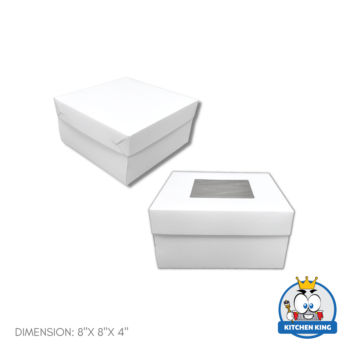 Cake Box Plain - With Window or No Window (By 10's)
