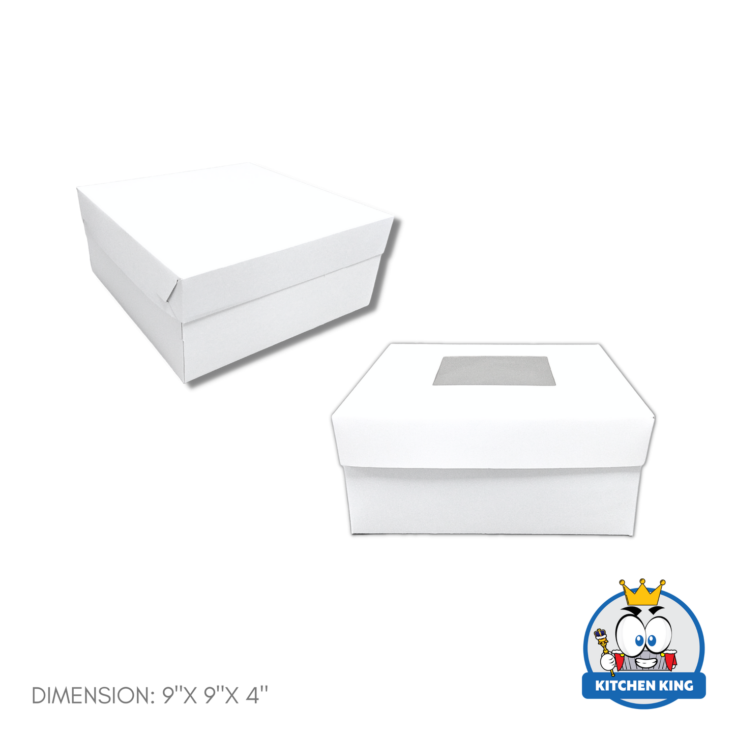 Cake Box Plain - With Window or No Window (By 10's)