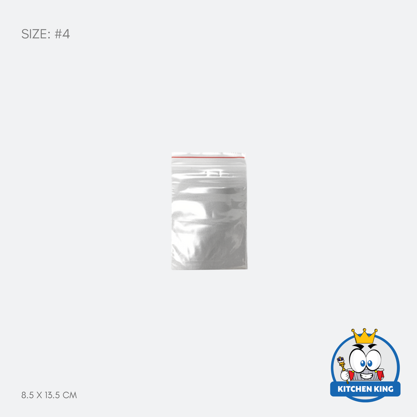 Zip Lock Resealable Bag - Clear PE Resealable Plastic Bag (Packed by 100's)