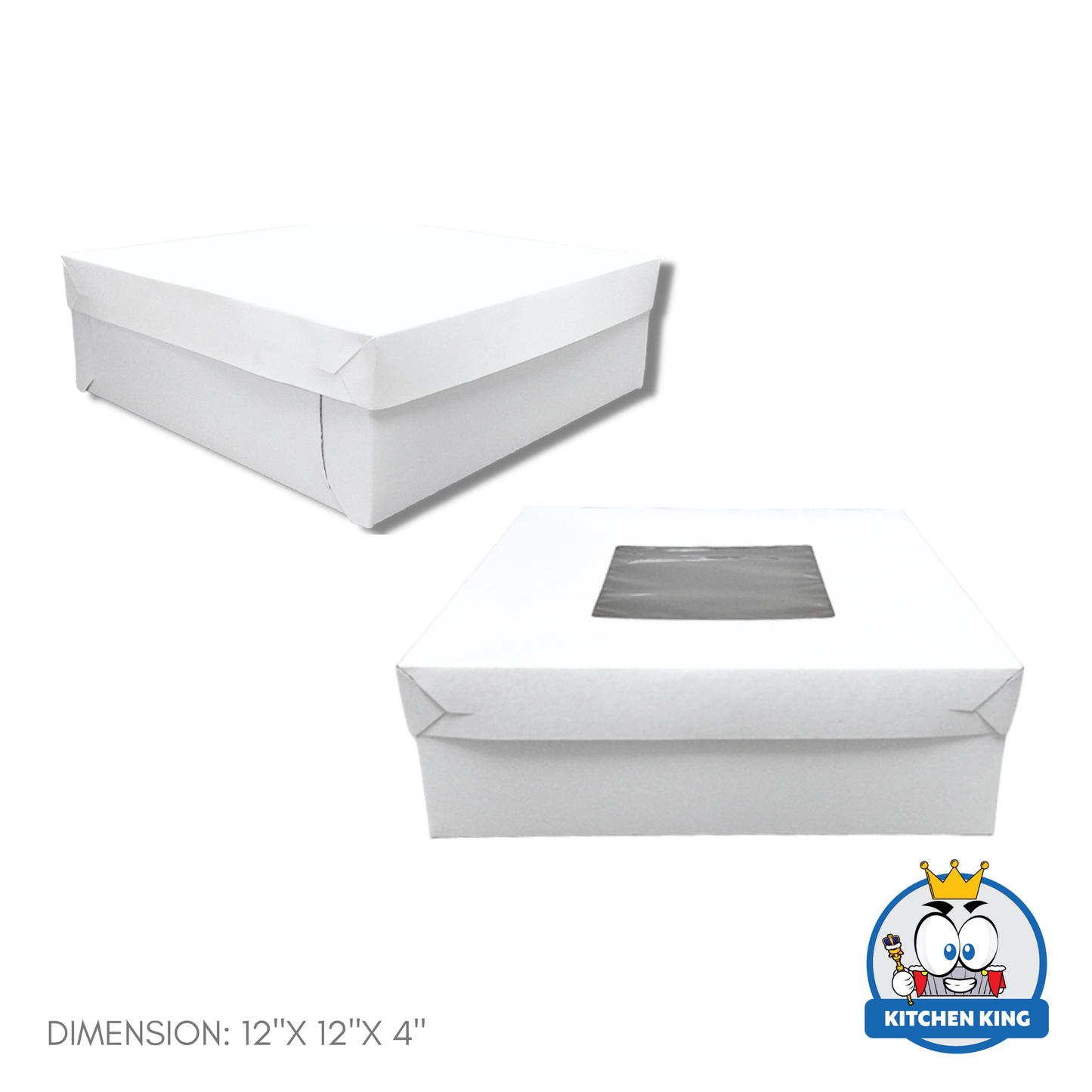Cake Box Plain - With Window or No Window (By 10's)