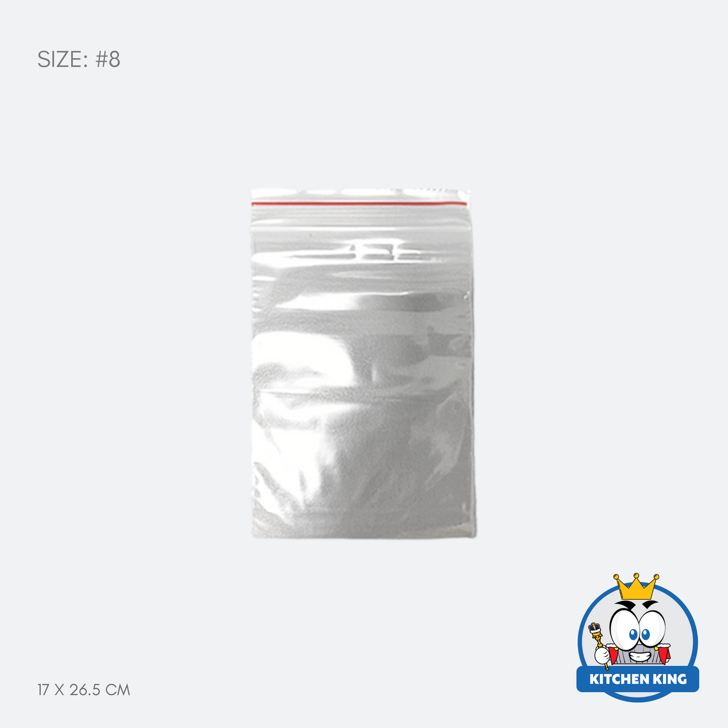 Zip Lock Resealable Bag - Clear PE Resealable Plastic Bag (Packed by 100's)