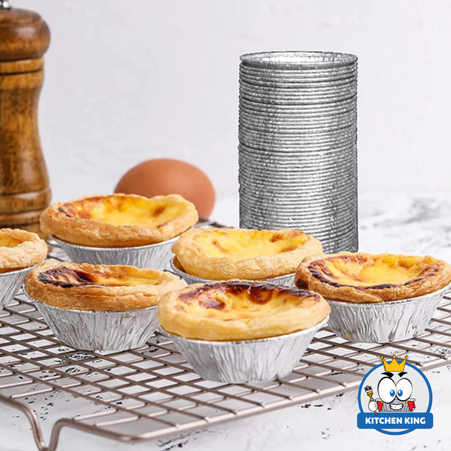 Aluminum Foil Egg Tart | Mini Baking Tart | Pudding Pan (By 100's)
