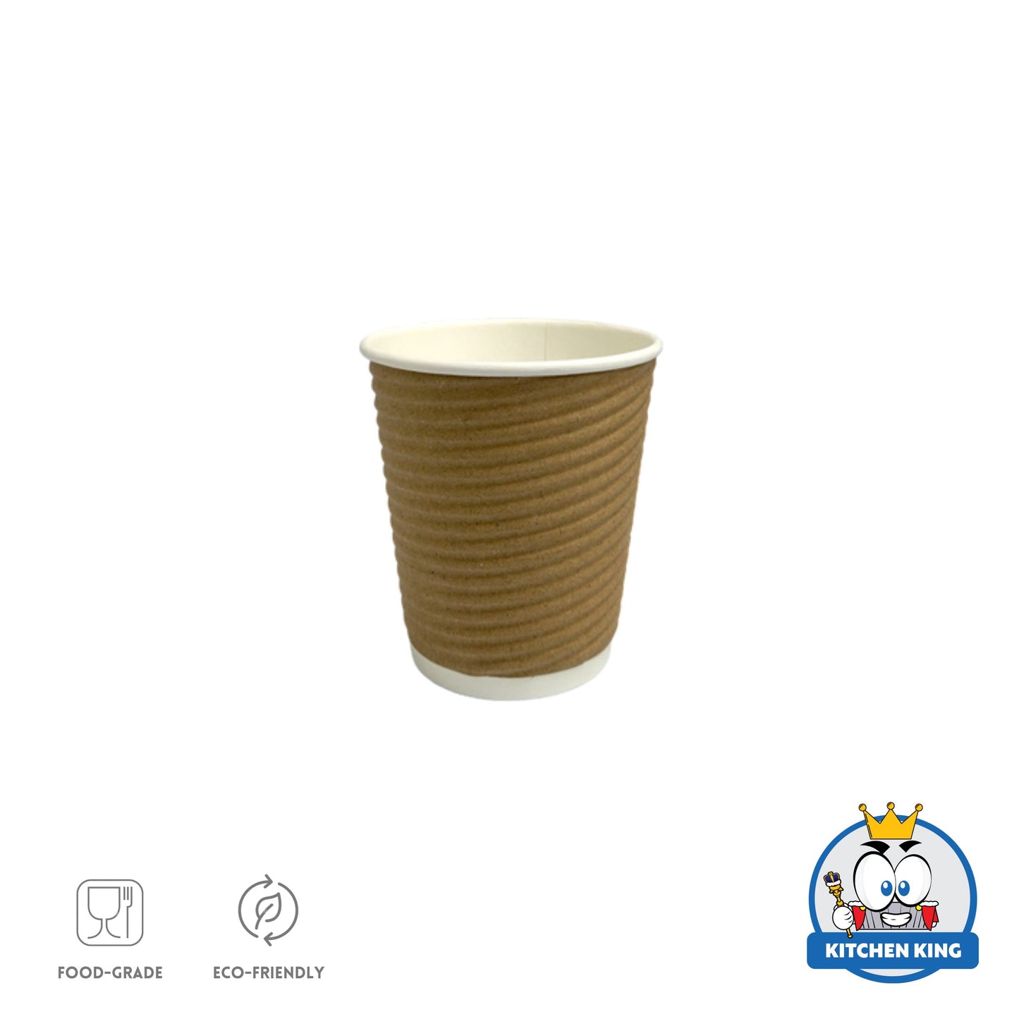 Rippled Wall Coffee Cup 8oz (25pcs)