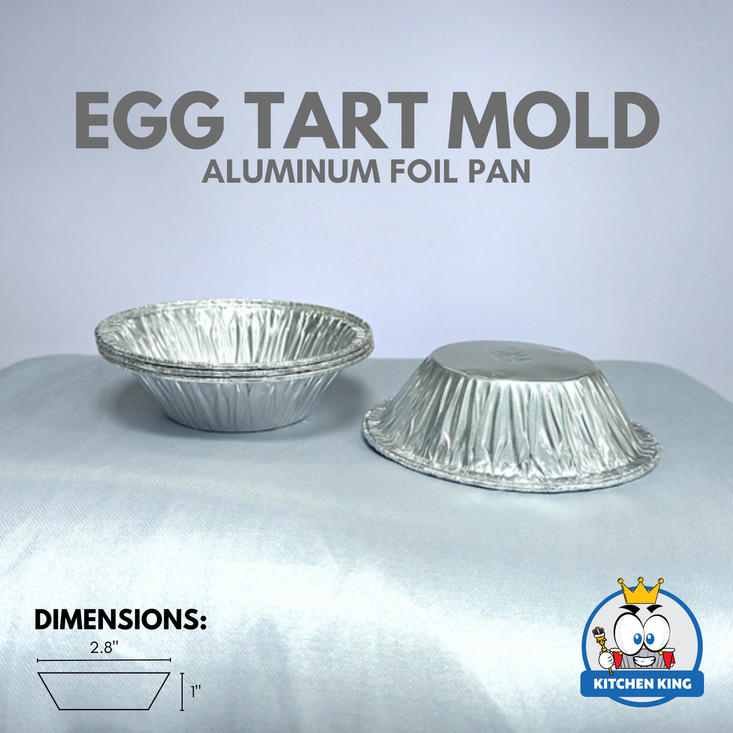 Aluminum Foil Egg Tart | Mini Baking Tart | Pudding Pan (By 100's)