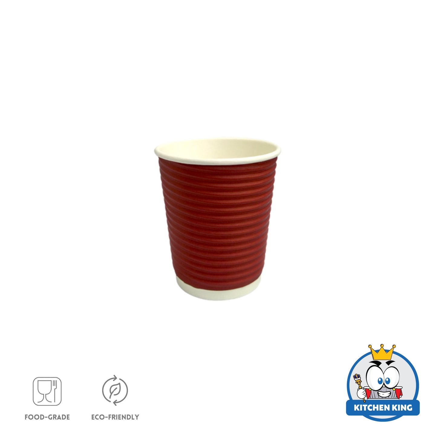 Rippled Wall Coffee Cup 8oz (25pcs)