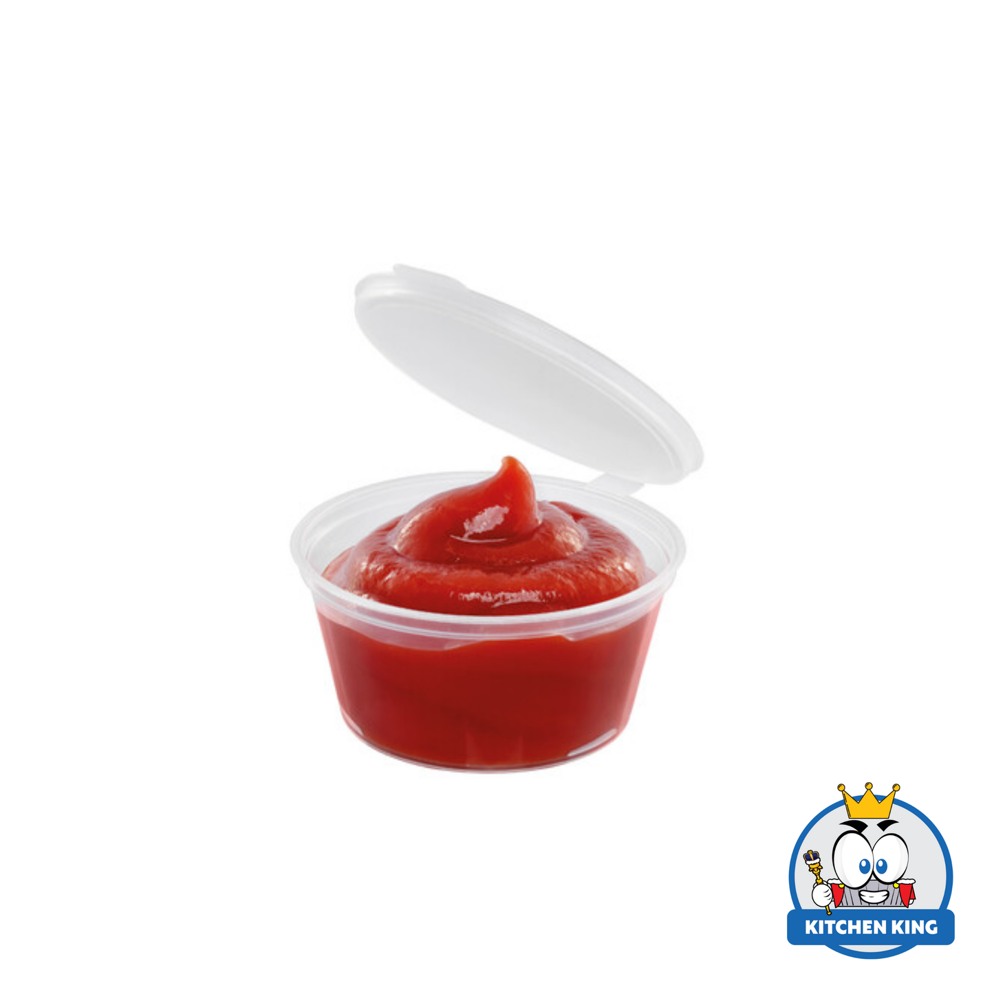 Hinged Sauce Cup Containers (By 50's)