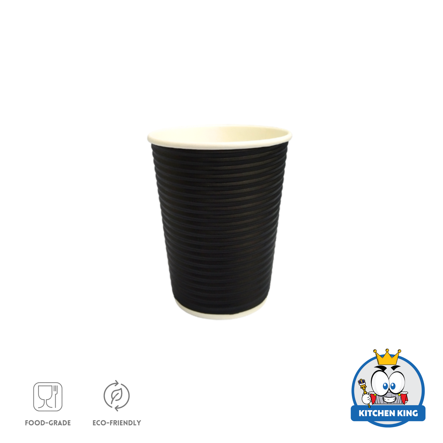 Rippled Wall Coffee Cup 12oz (25pcs)