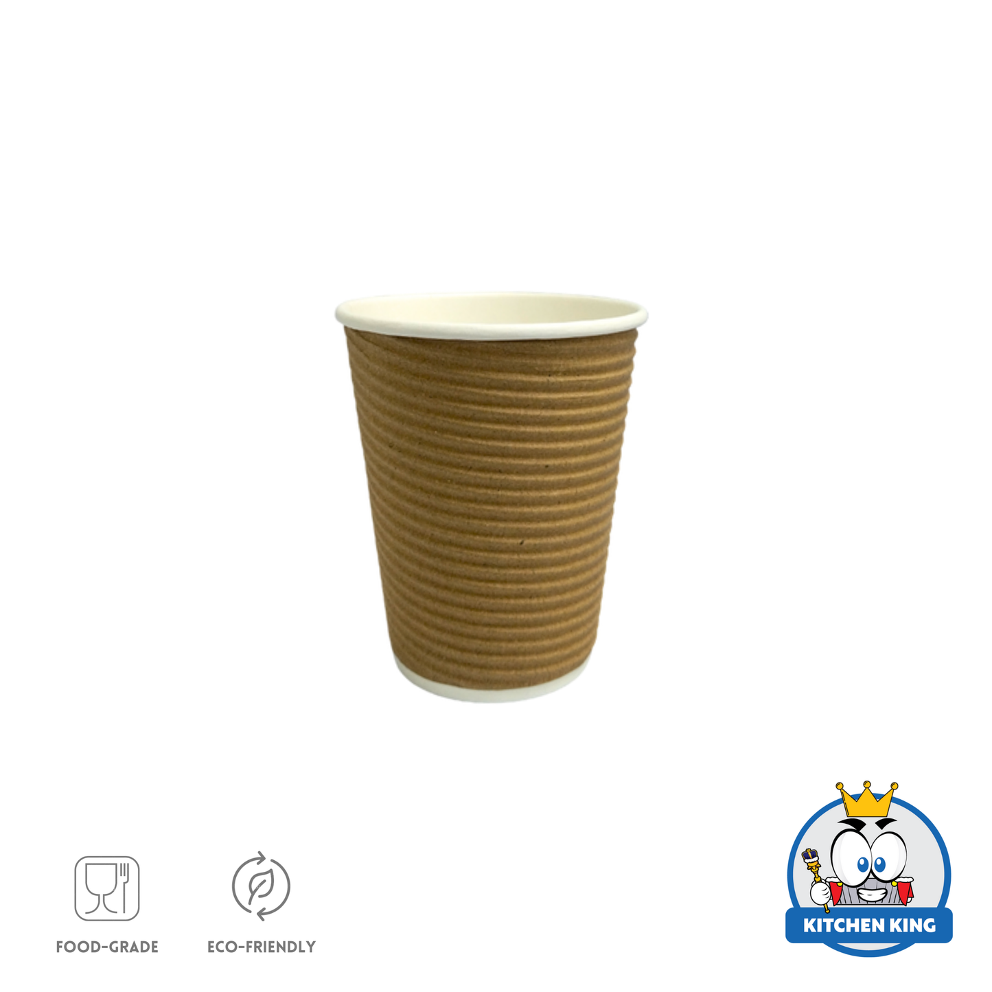 Rippled Wall Coffee Cup 12oz (25pcs)