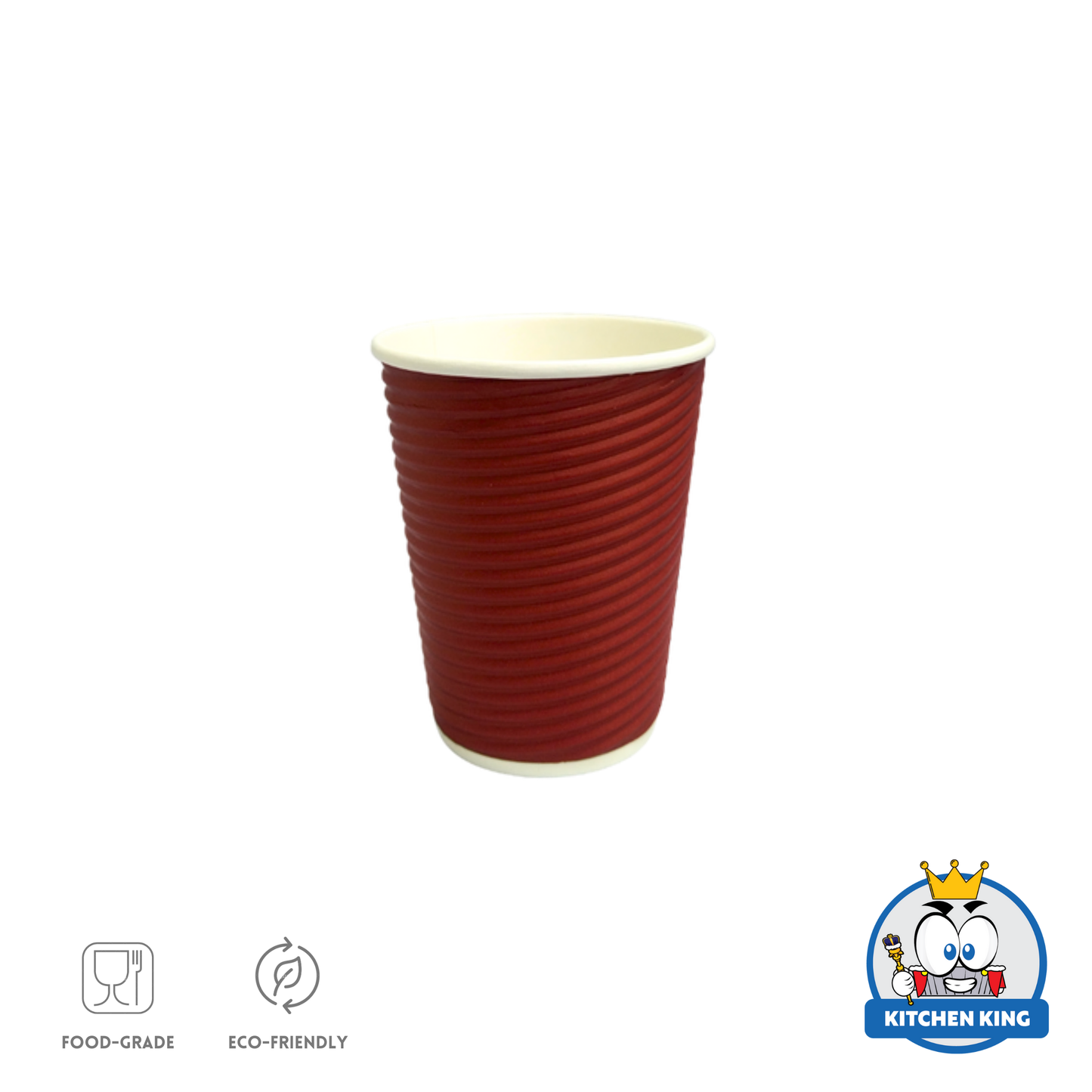 Rippled Wall Coffee Cup 12oz (25pcs)