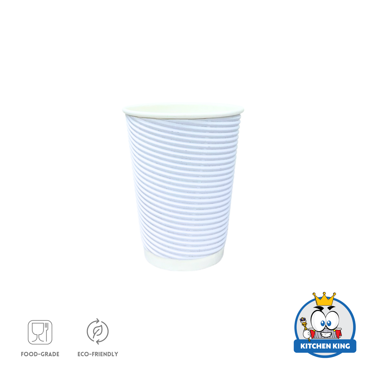 Rippled Wall Coffee Cup 12oz (25pcs)