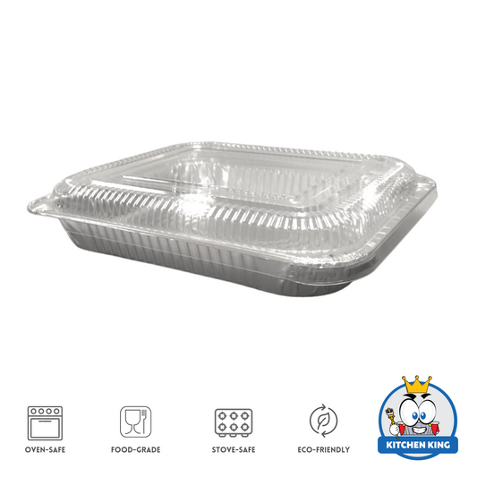Aluminum Tray - Catering Large-1 2850ml (AC3326M) with Plastic Lid