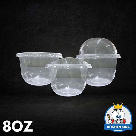 Milk Tea Cups U-CUP 8oz Flat Lid / Strawless Lid / Dome Lid (50pcs) (Copy)