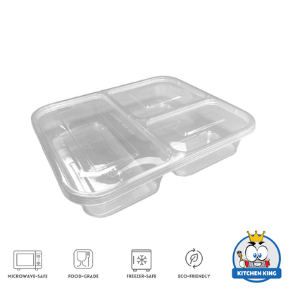 Microwavable Bento Box Plastic Food Container 2D 3D 4D (By 10's)