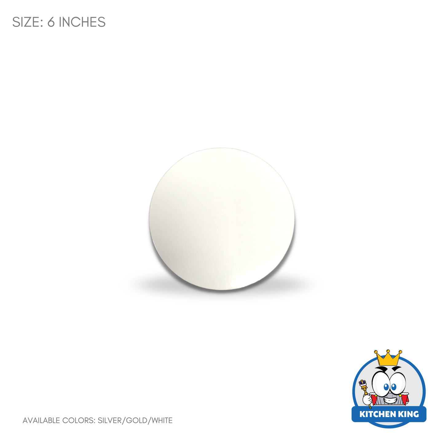 Cake Board Round 6 inches - Gold | White | Silver (By 10's)