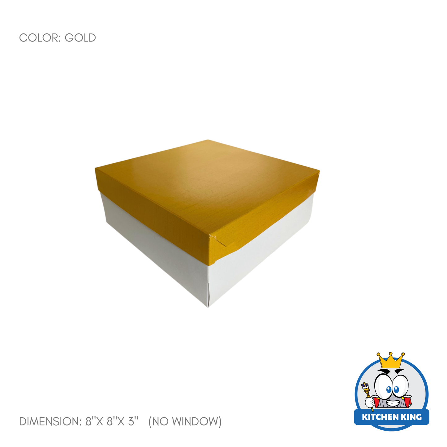 Cake Box 8x8x3 inches - With Window | No Window