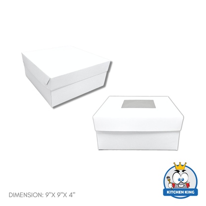 Cake Box Plain - With Window or No Window (By 10's)