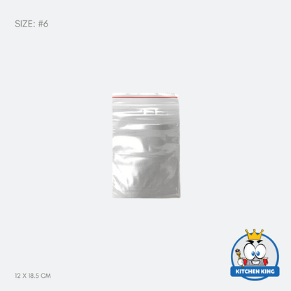 Zip Lock Resealable Bag - Clear PE Resealable Plastic Bag (Packed by 100's)