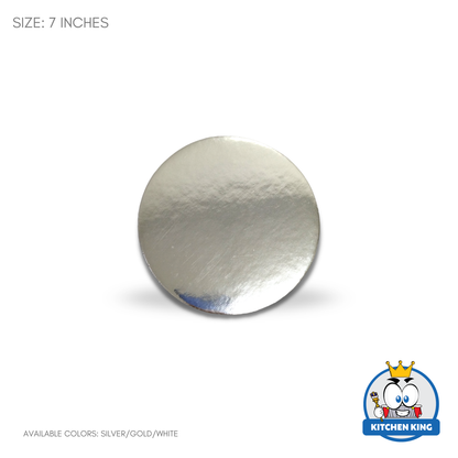 Cake Board Round 7 inches - Gold | White | Silver (By 10's)