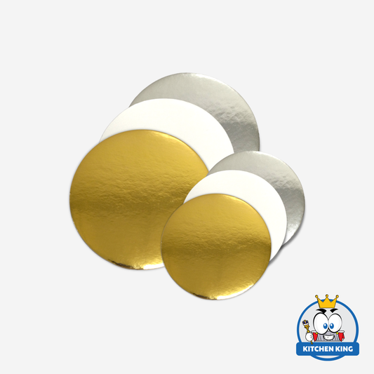 Cake Board Round - Gold / White / Silver (By 10's)