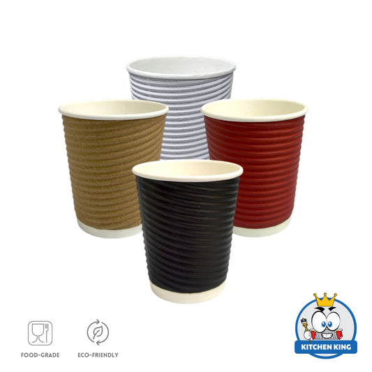 Rippled Wall Coffee Cup 8oz (25pcs)