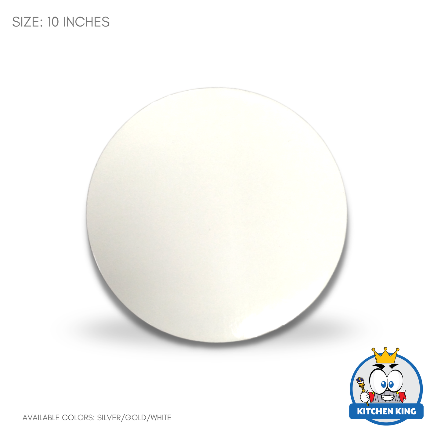 Cake Board Round 10 inches - Gold | White | Silver (By 10's)