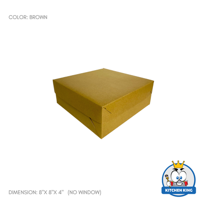 Cake Box 8x8x4 inches - With Window | No Window