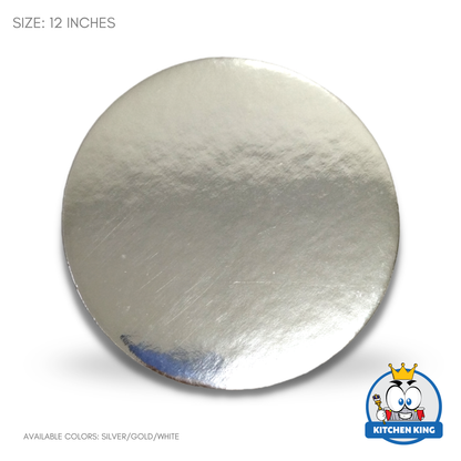 Cake Board Round 12 inches - Gold | White | Silver (By 10's)