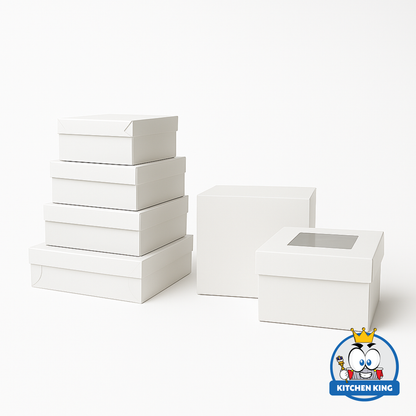 Cake Box 9x9x4 inches - With Window | No Window