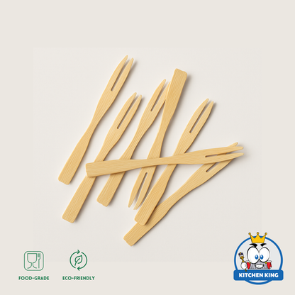 Mini Bamboo Fruit Fork (By 100's)
