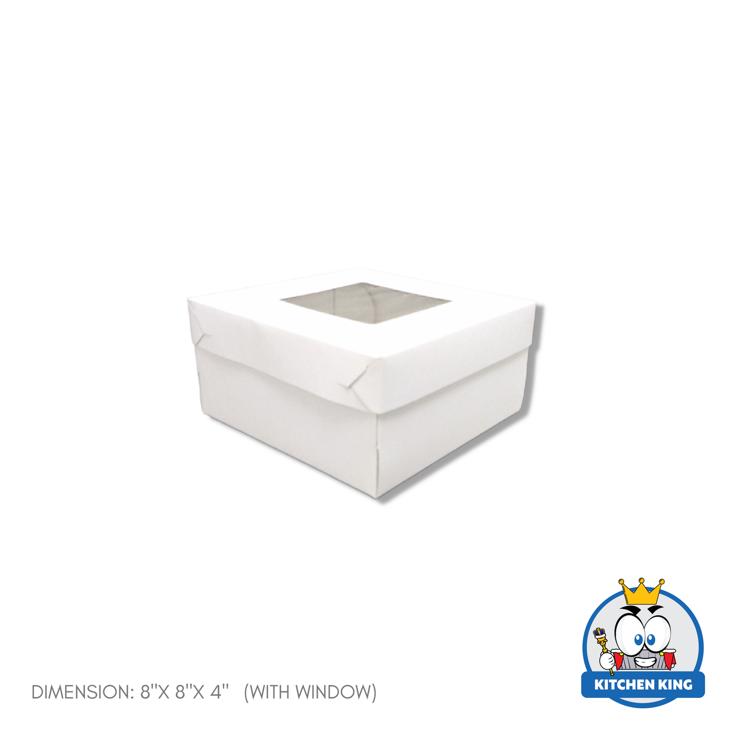 Cake Box 8x8x4 inches - With Window | No Window