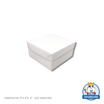 Cake Box 8x8x4 inches - With Window | No Window