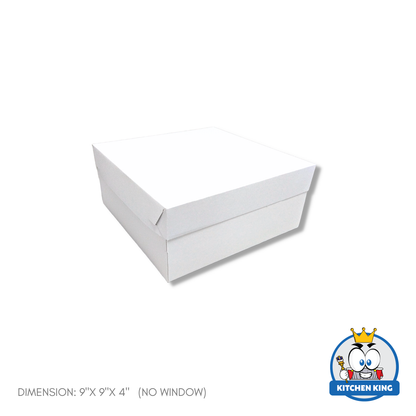 Cake Box 9x9x4 inches - With Window | No Window