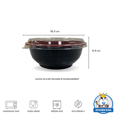 Japanese Bento Bowl / Ramen Bowl with Plastic Lid (By 10's)