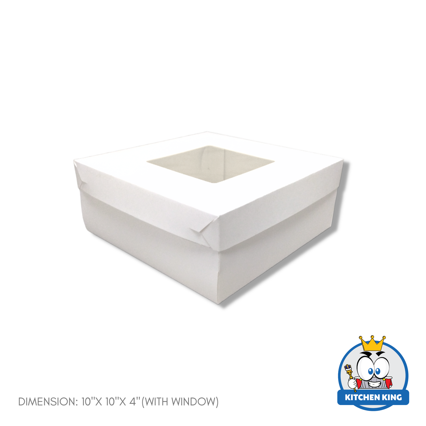 Cake Box 10x10x4 inches - With Window | No Window