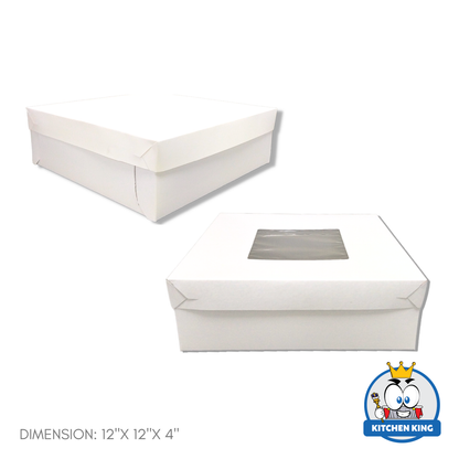Cake Box 12x12x4 inches - With Window | No Window