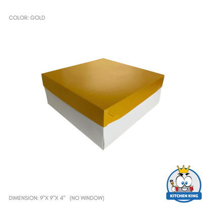 Cake Box 9x9x4 inches - With Window | No Window
