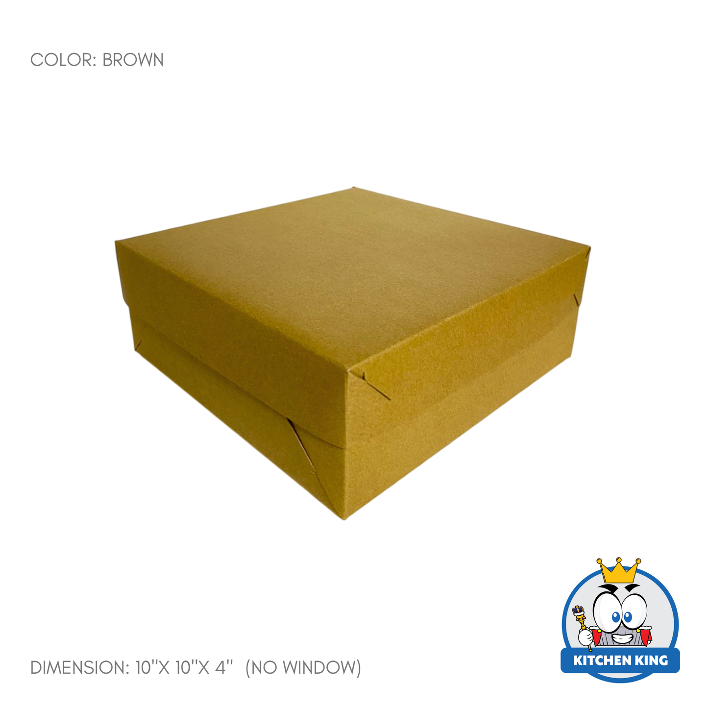 Cake Box 10x10x4 inches - With Window | No Window