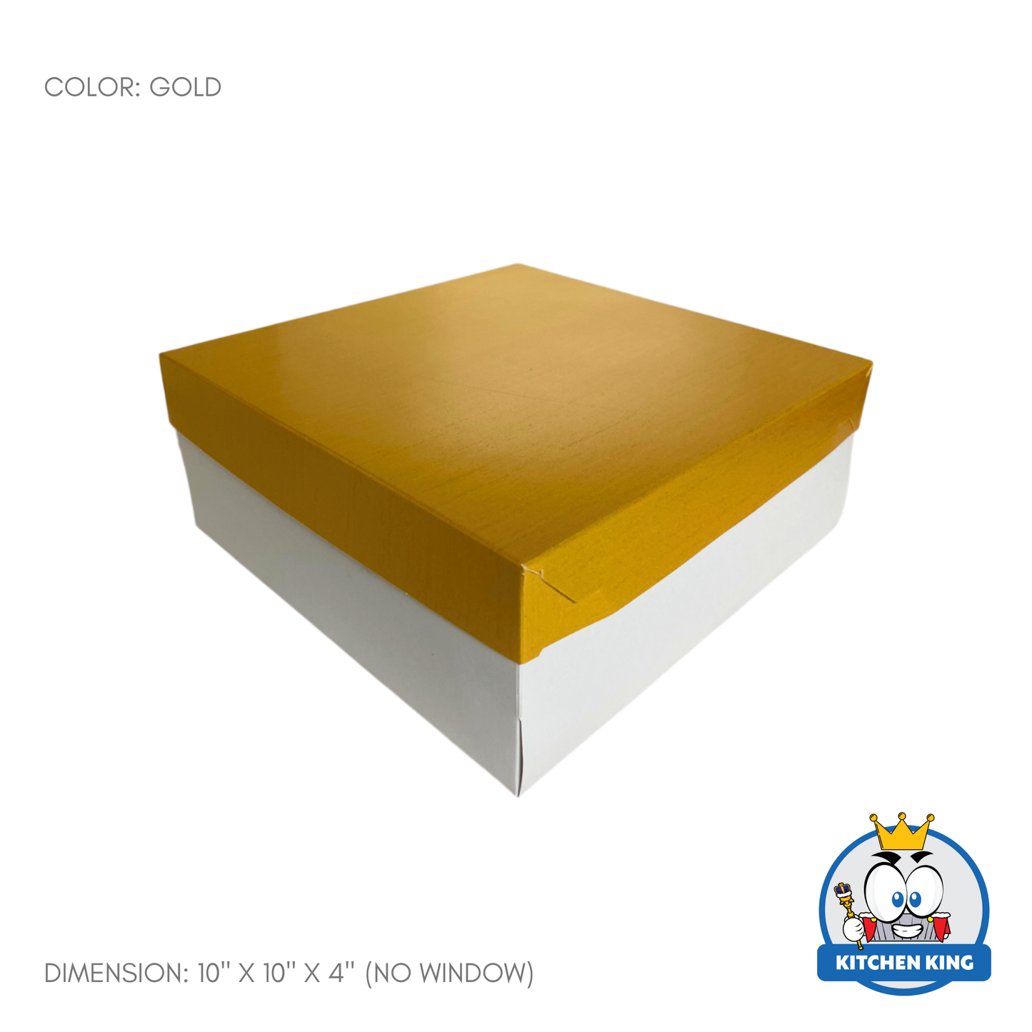 Cake Box 10x10x4 inches - With Window | No Window
