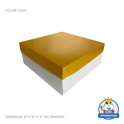 Cake Box 10x10x4 inches - With Window | No Window