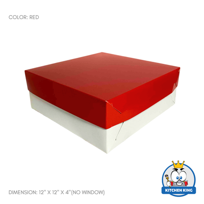 Cake Box 12x12x4 inches - With Window | No Window
