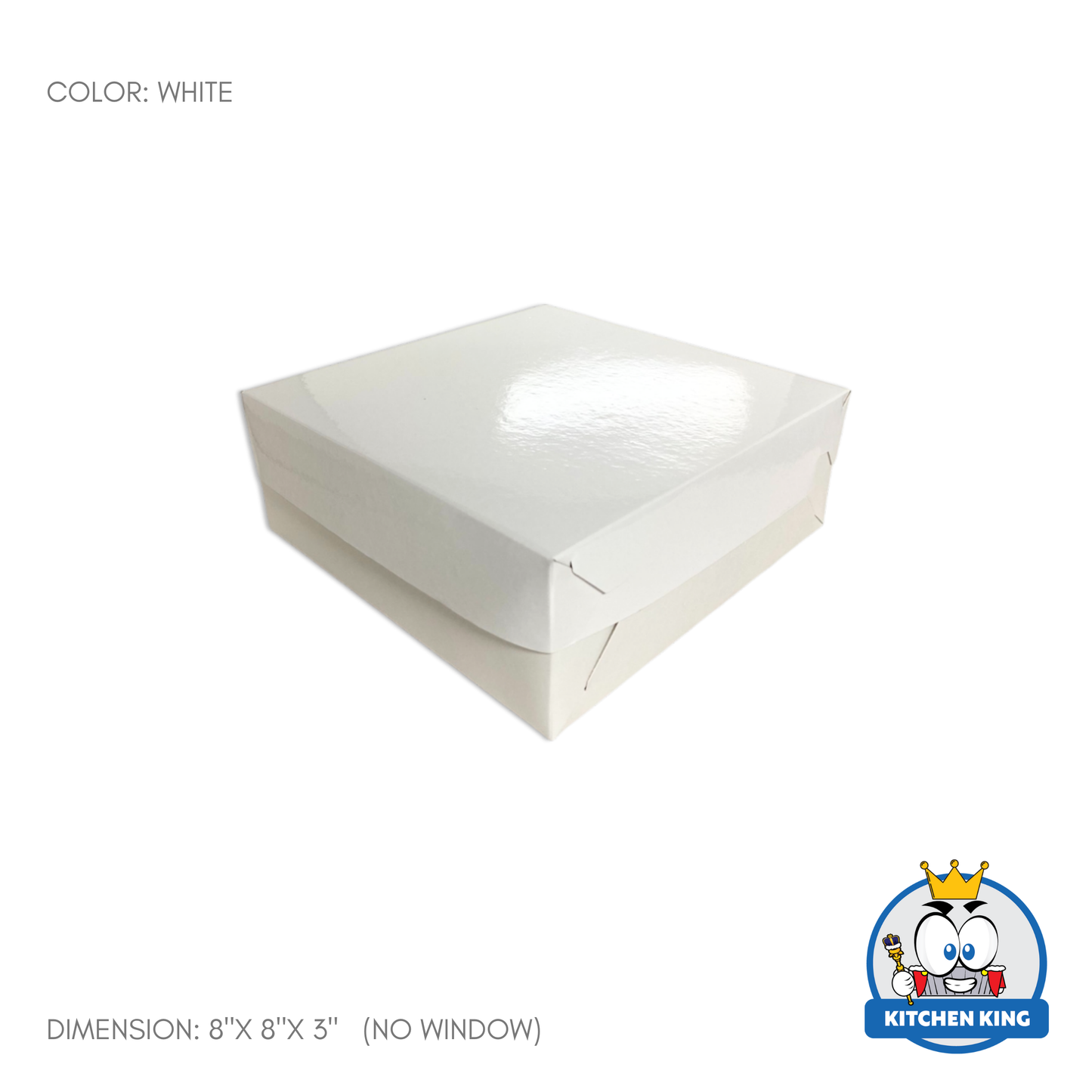 Cake Box 8x8x3 inches - With Window | No Window