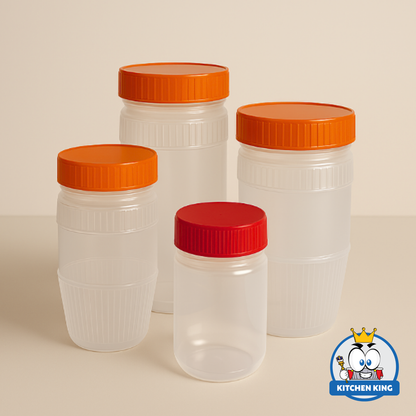 Peanut Butter Jar | Plastic Jar with Lid (Sold Per Piece)
