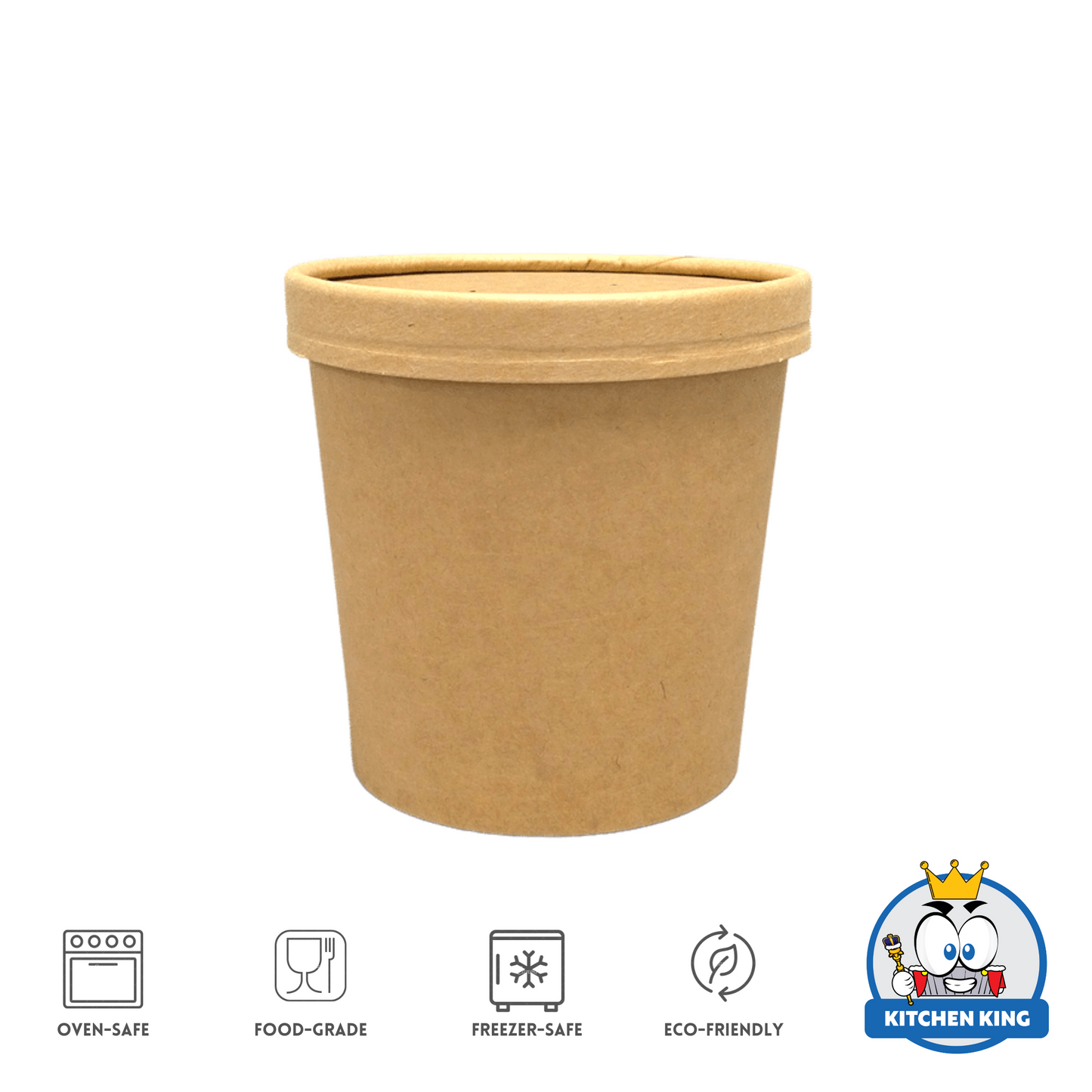 Kraft Paper Tub 26oz  | Ice Cream tub with Lid