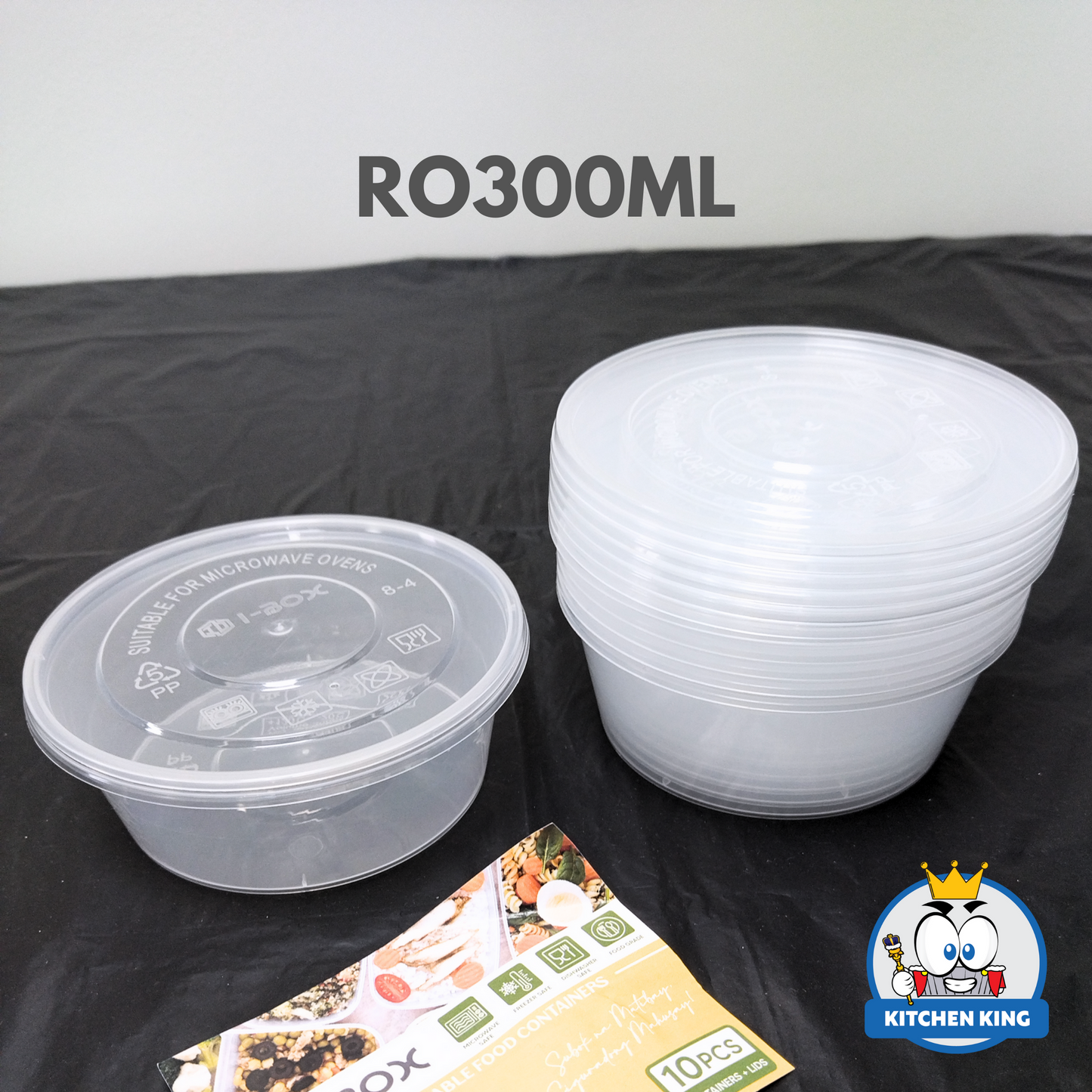 Microwaveable Round Plastic Container [ By 10's ]