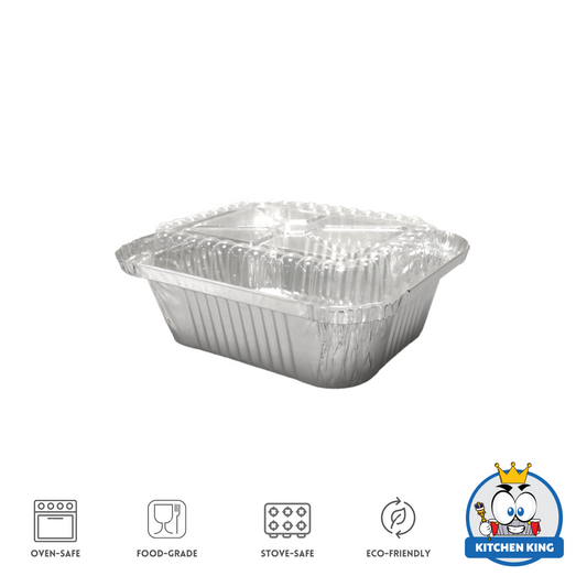 Aluminum Tray - Solo Small 450ml (RE150) with Plastic Lid