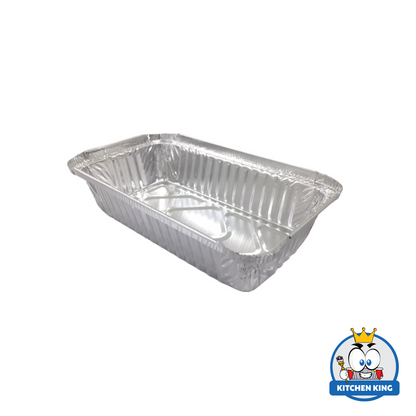 Aluminum Tray - Loaf Small 550ml (RE190) with Plastic Lid