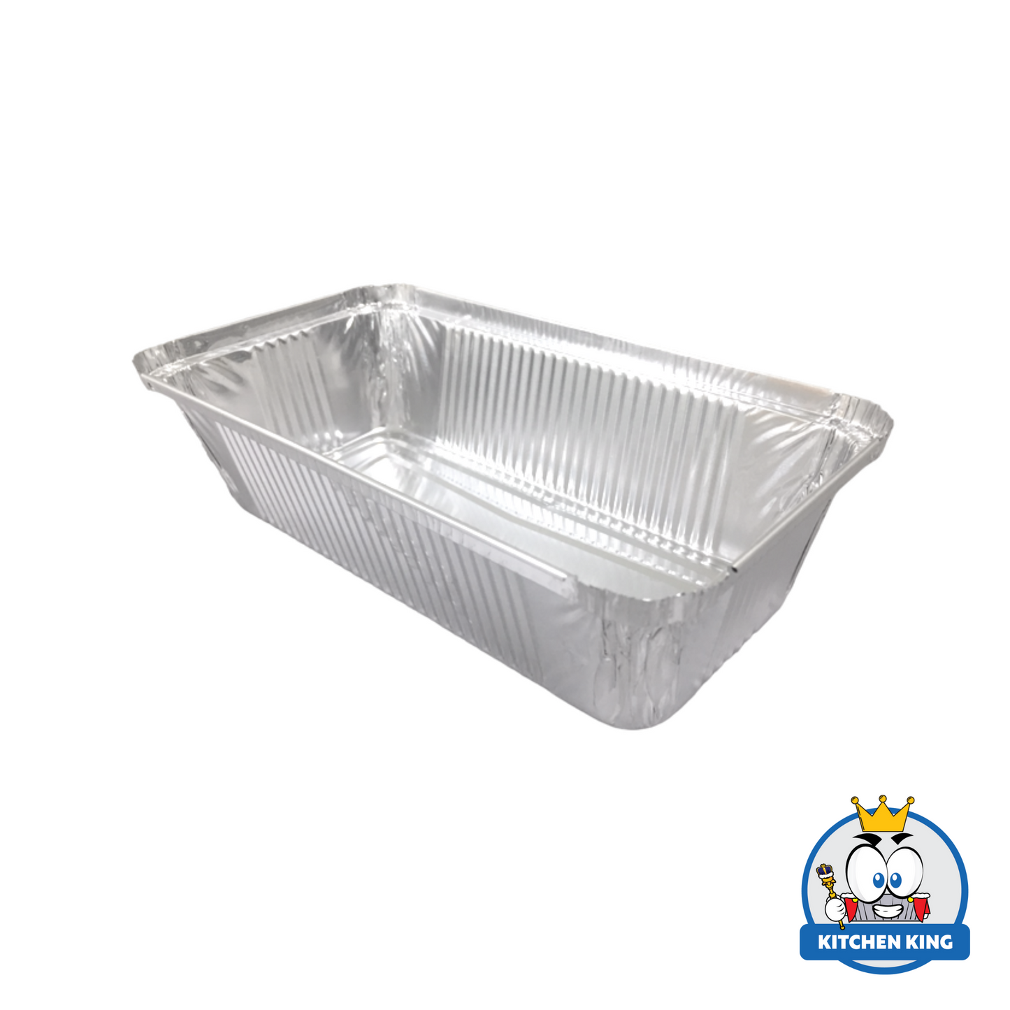 Aluminum Tray - Loaf Big 900ml (RE216) with Plastic Lid